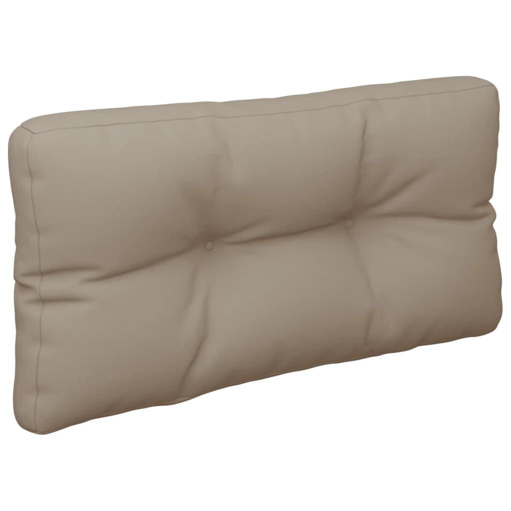 Vidaxl palletkussen 70x40x12 cm stof taupe