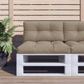Vidaxl palletkussen 70x40x12 cm stof taupe