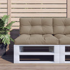 Vidaxl palletkussen 70x40x12 cm stof taupe