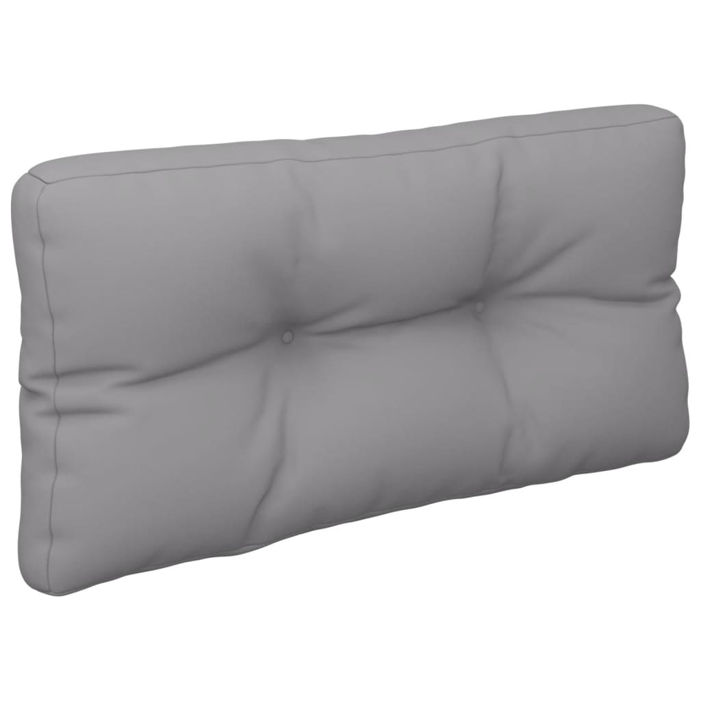 Vidaxl palletkussen 80x40x12 cm stof grijs