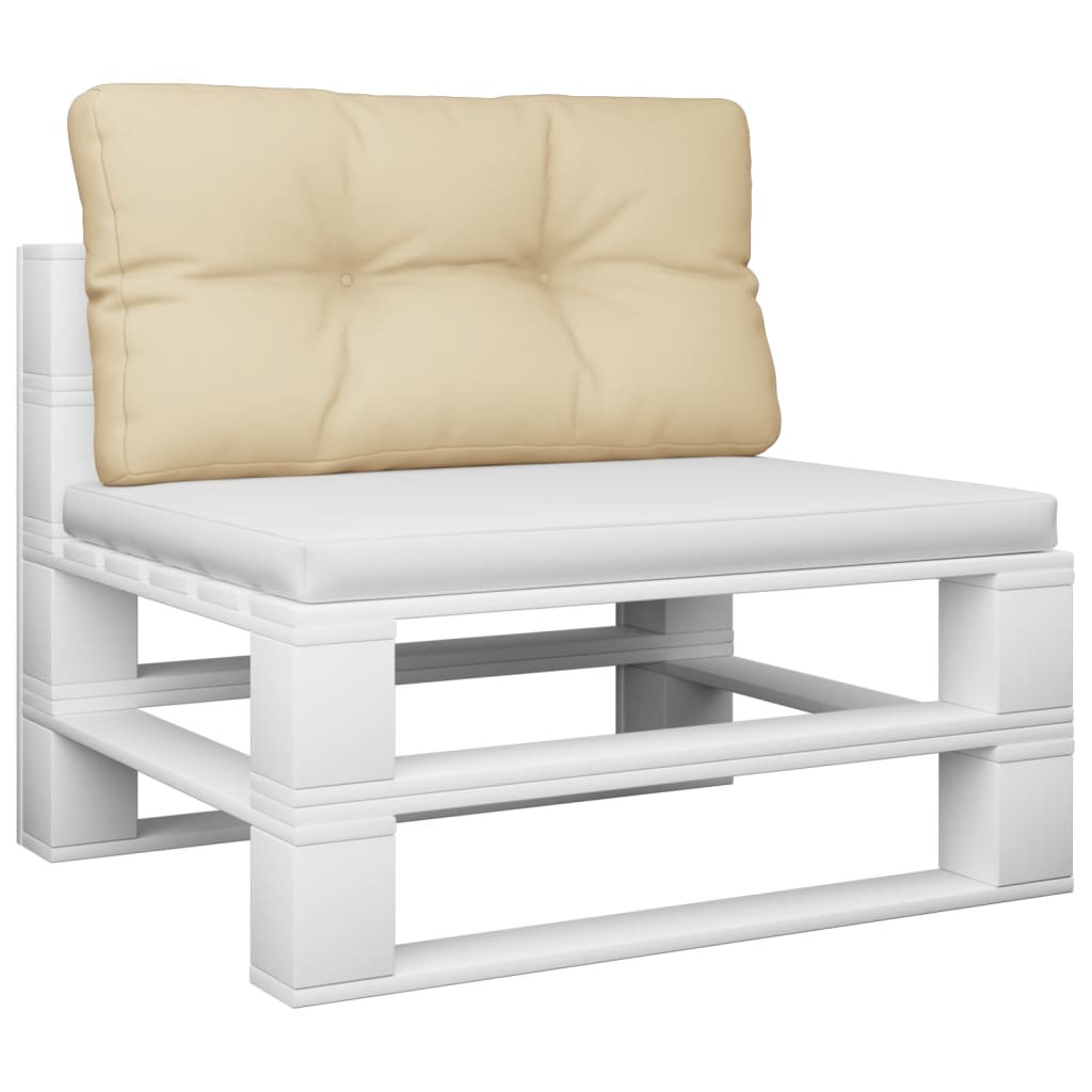 VidaXL Bankkussen pallet 80x40x10 cm beige