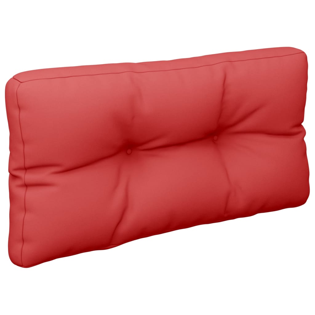 Vidaxl palletkussen 80x40x12 cm stof rood