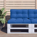 VidaXL Palletkussen 80x40x12 cm stof koningsblauw