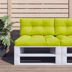 VidaXL Palletkussen 80x40x12 cm stof heldergroen