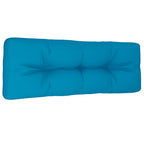 VidaXL Palletkussen 120x40x12 cm stof blauw