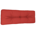 Vidaxl palletkussen 120x40x12 cm stof rood