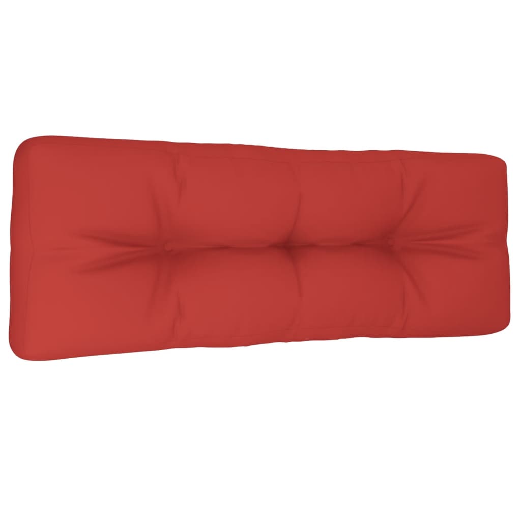 Vidaxl palletkussen 120x40x12 cm stof rood