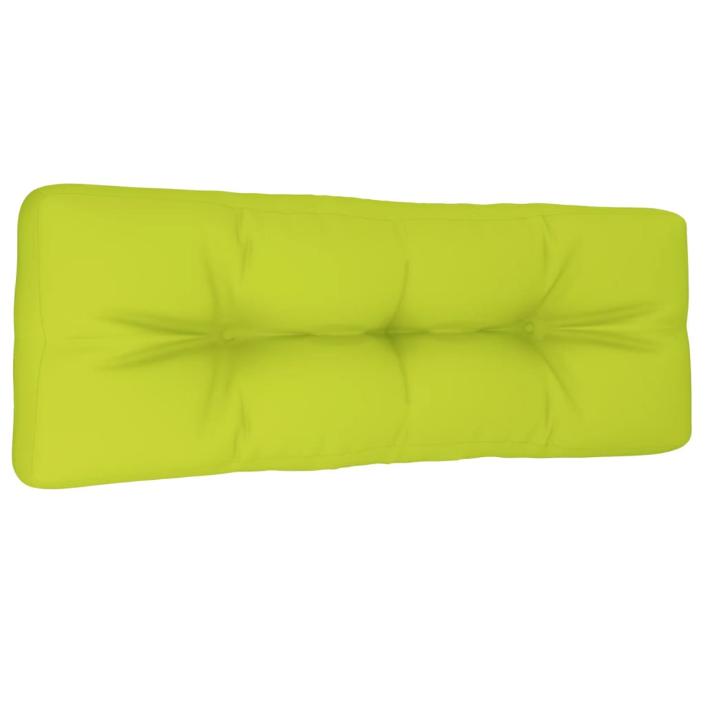 Vidaxl palletkussen 120x40x12 cm stof heldergroen