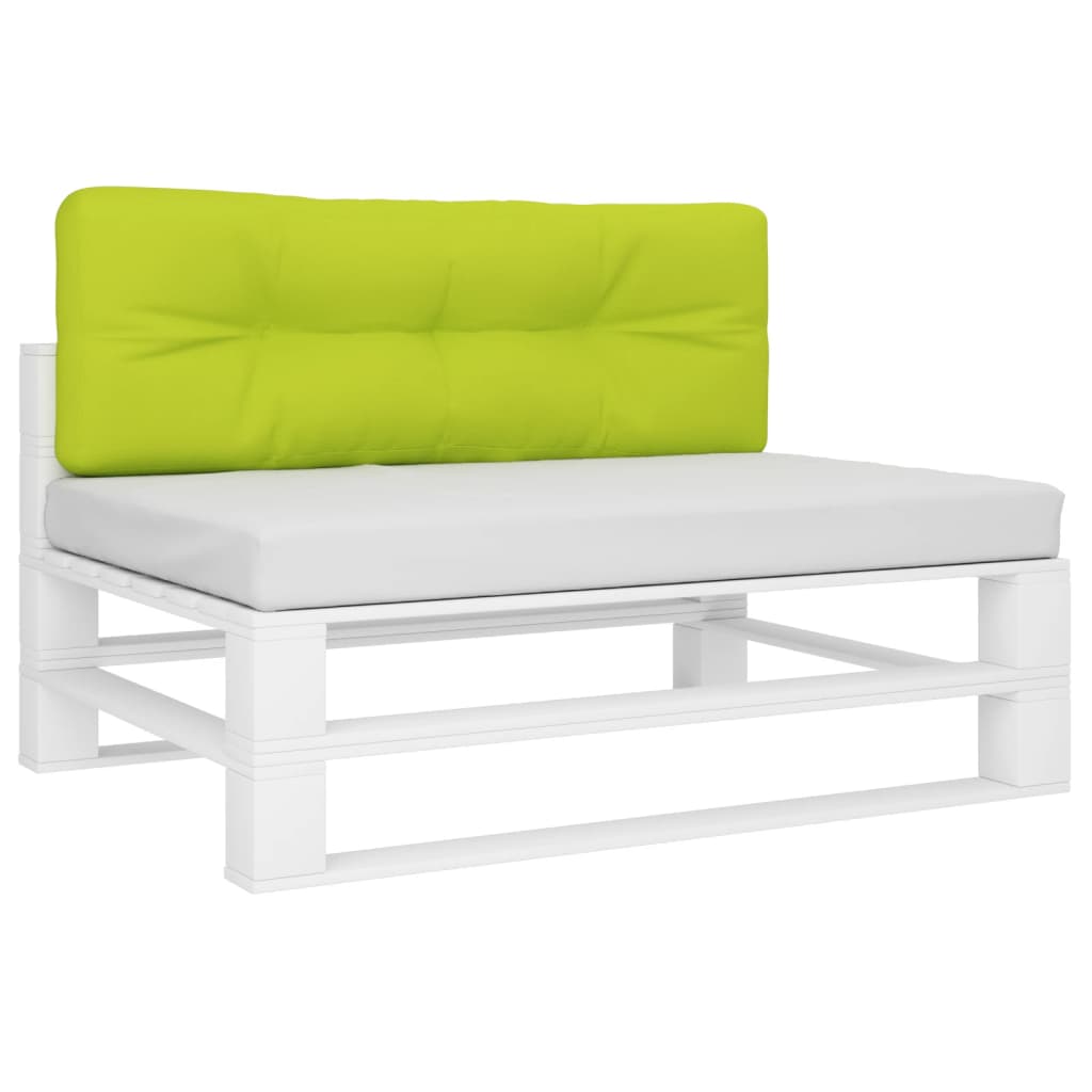 Vidaxl palletkussen 120x40x12 cm stof heldergroen