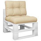 VidaXL Palletkussens 2 st stof beige