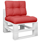 VidaXL Palletkussens 2 st stof rood
