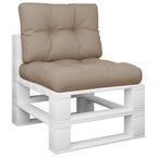VidaXL Palletkussens 2 st stof taupe