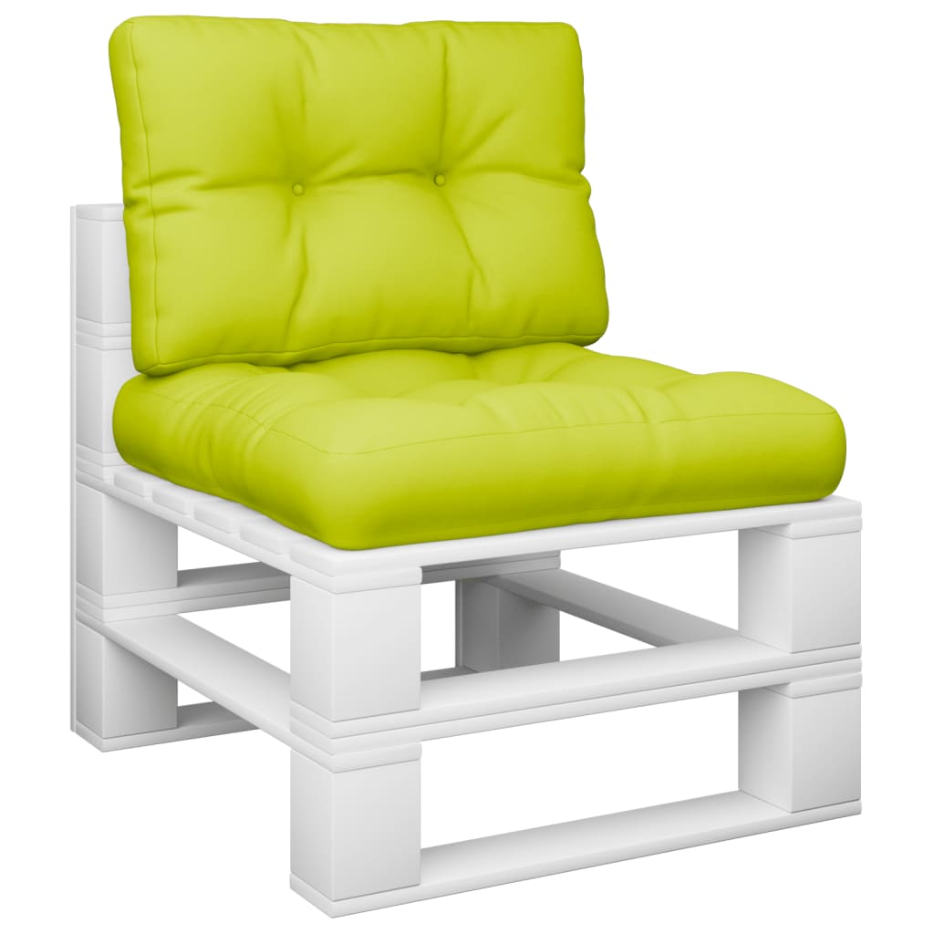 VidaXL Palletkussens 2 st stof heldergroen