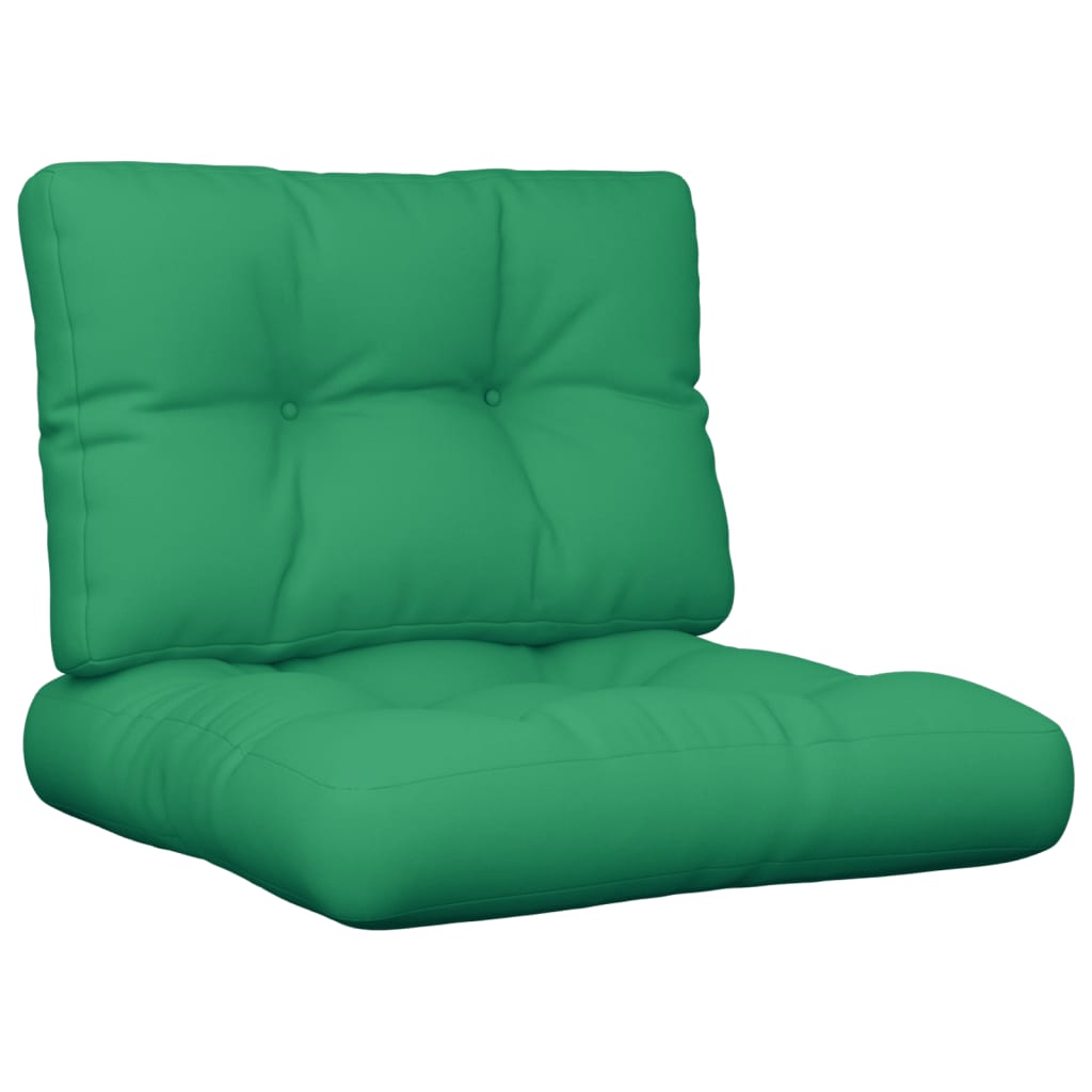VidaXL Palletkussens 2 st stof groen
