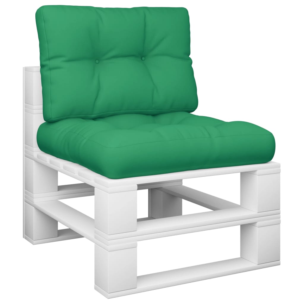 VidaXL Palletkussens 2 st stof groen