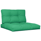 VidaXL Palletkussens 2 st stof groen