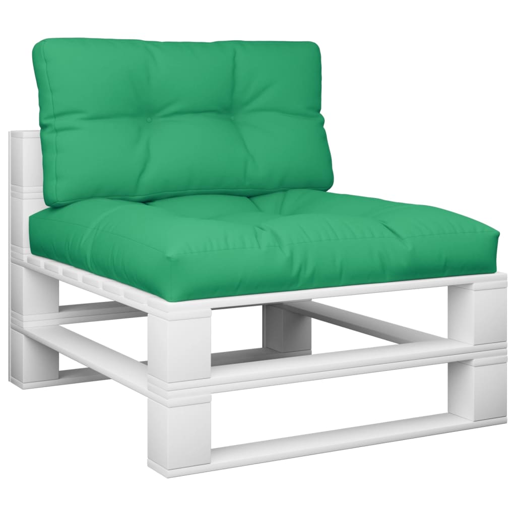 VidaXL Palletkussens 2 st stof groen