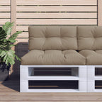 VidaXL Palletkussens 2 st stof taupe