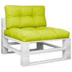 VidaXL Palletkussens 2 st stof heldergroen