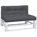 VidaXL Palletkussens 2 st stof antracietkleurig