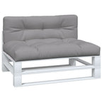 VidaXL Palletkussens 2 st stof grijs