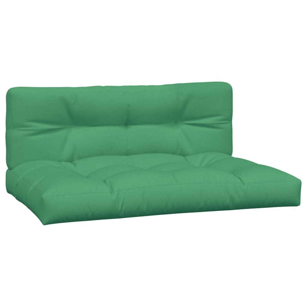 VidaXL Palletkussens 2 st stof groen