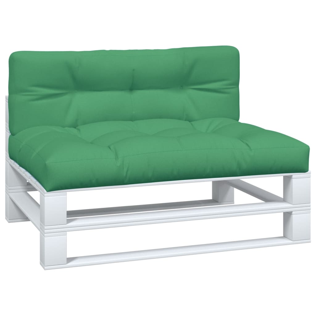 VidaXL Palletkussens 2 st stof groen