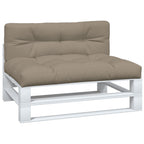 VidaXL Palletkussens 2 st stof taupe