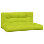 VidaXL Palletkussens 2 st stof heldergroen