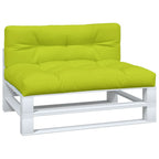 VidaXL Palletkussens 2 st stof heldergroen