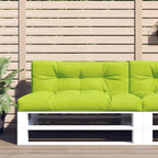 VidaXL Palletkussens 2 st stof heldergroen