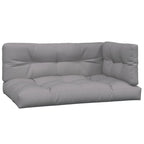 Vidaxl palletkussens 3 st stof grijs