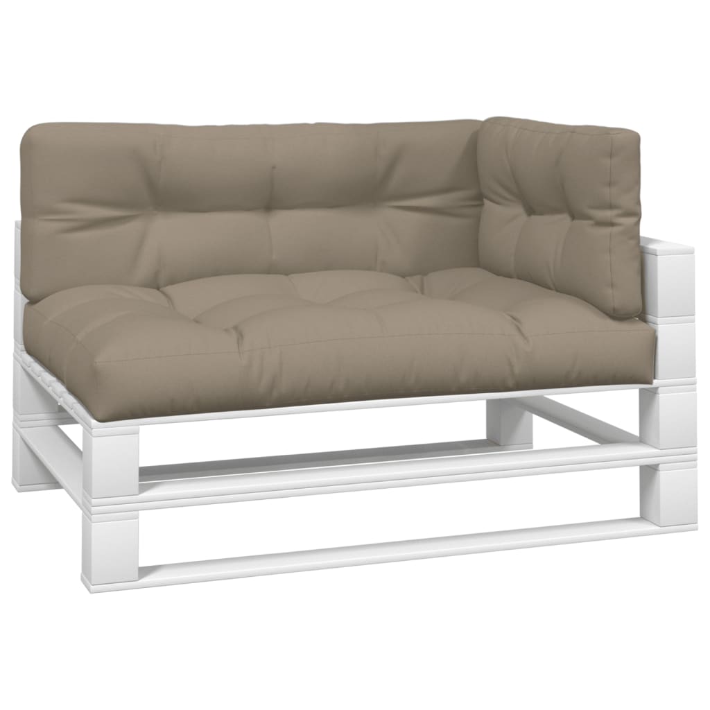 VidaXL Palletkussens 3 st stof taupe