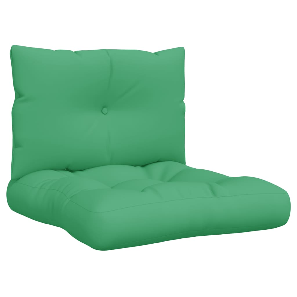 VidaXL Palletkussens 2 st stof groen