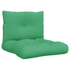 VidaXL Palletkussens 2 st stof groen