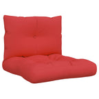 VidaXL Palletkussens 2 st stof rood
