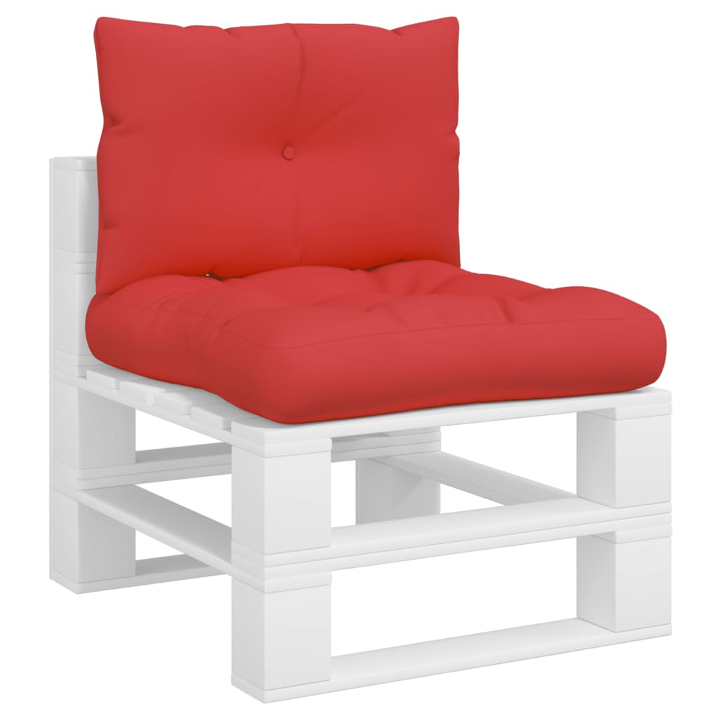 VidaXL Palletkussens 2 st stof rood