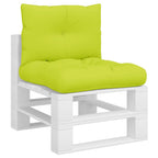 VidaXL Palletkussens 2 st stof heldergroen