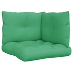 VidaXL Palletkussens 3 st stof groen