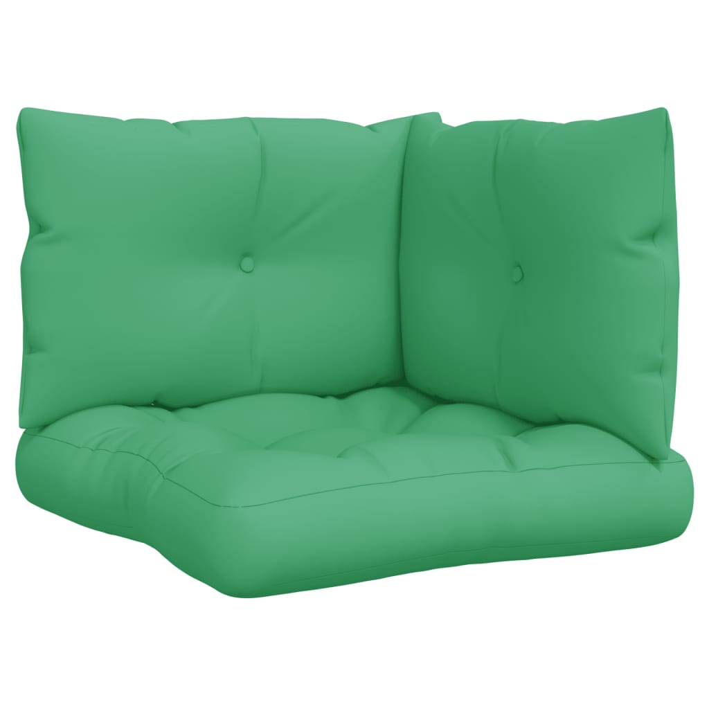 VidaXL Palletkussens 3 st stof groen