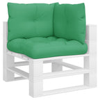 VidaXL Palletkussens 3 st stof groen