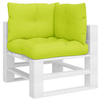 VidaXL Palletkussens 3 st stof heldergroen
