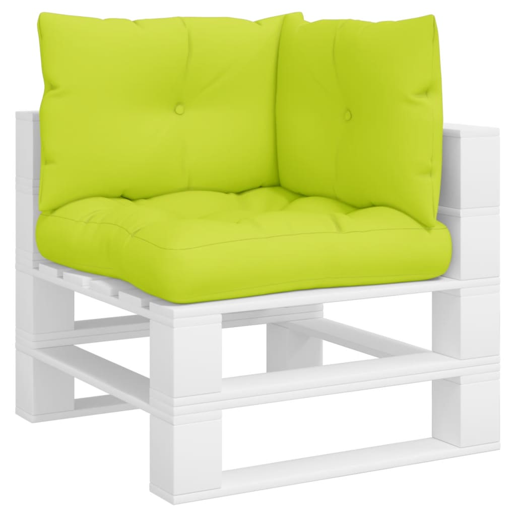 VidaXL Palletkussens 3 st stof heldergroen