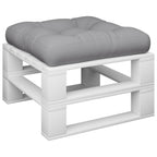 Vidaxl palletkussen stof grijs