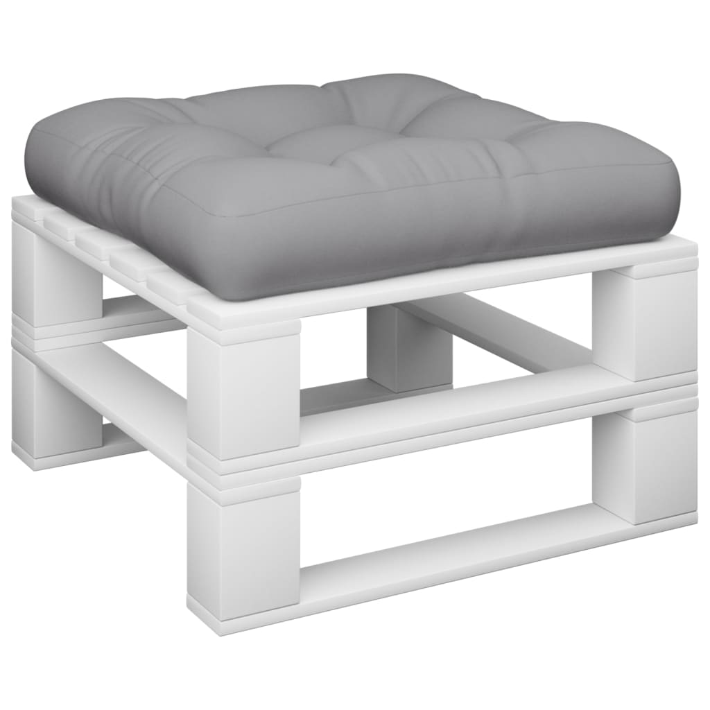 Vidaxl palletkussen stof grijs