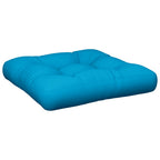 VidaXL Palletkussen 58x58x10 cm stof blauw