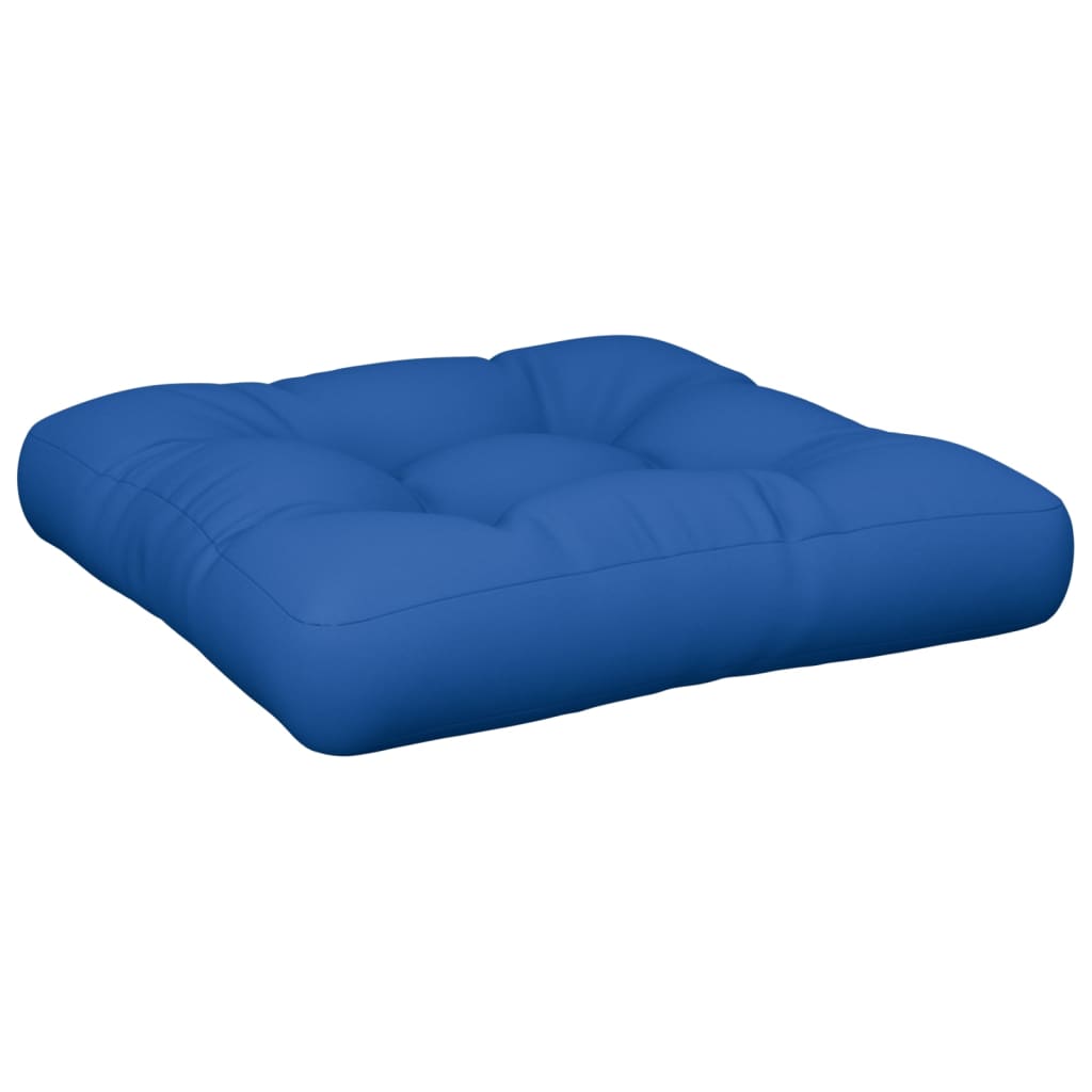 VidaXL Palletkussen 50x50x10 cm stof koningsblauw