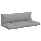 VidaXL Palletkussens 2 st stof grijs