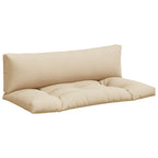 VidaXL Palletkussens 2 st stof beige