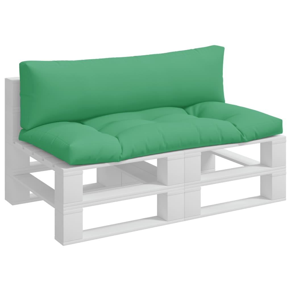 VidaXL Palletkussens 2 st stof groen